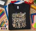 Bruh We Back Shirt Back to School Camo Teacher Student Tee Funny First Day School Outfit Classroom Apparel Trendy Sch...