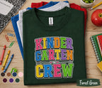 Kindergarten Crew Shirt Group Back to School Tee First Day of Kindergarten Teacher Student Class Matching Shirt Kids School Team Gift Idea