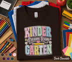 Kinder Dream Team Garten Shirt Cute Kindergarten Teacher Team Tee Pastel Back to School Shirt Classroom Staff Gift First Day School Outfit