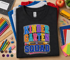Kinder Garten Squad Shirt Colorful Back to School Tee First Day of Kindergarten Student Shirt Cute Kids School Outfit...