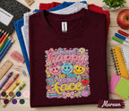Always Happy to See Your Face Teacher Shirt, Cute Back to School Teacher Tee, Smiley Face Classroom Shirt, Elementary Teacher Gift