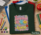 Always Happy to See Your Face Teacher Shirt, Cute Back to School Teacher Tee, Smiley Face Classroom Shirt, Elementary Teacher Gift