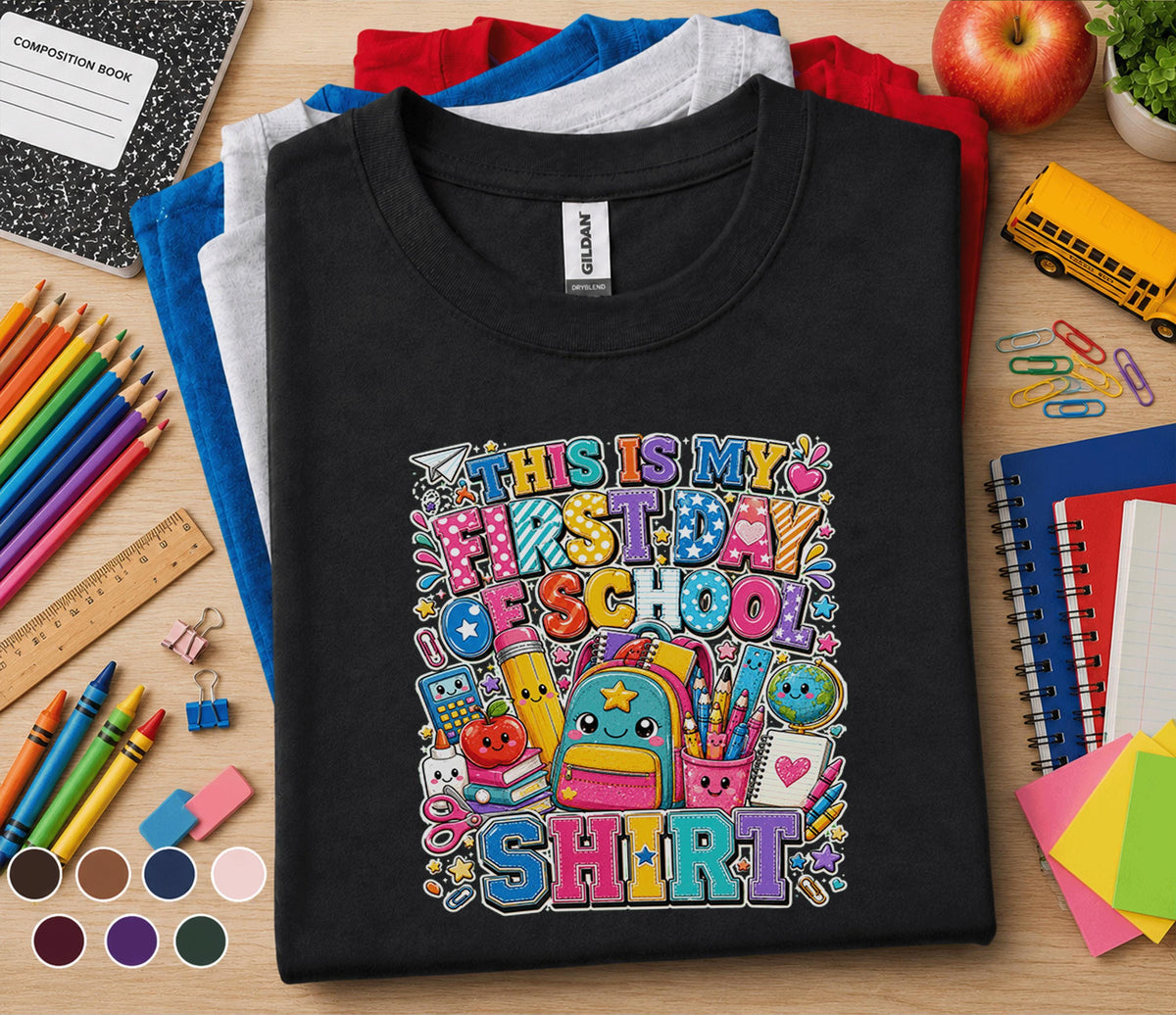 This Is My First Day of School Shirt, First Day of School Tee