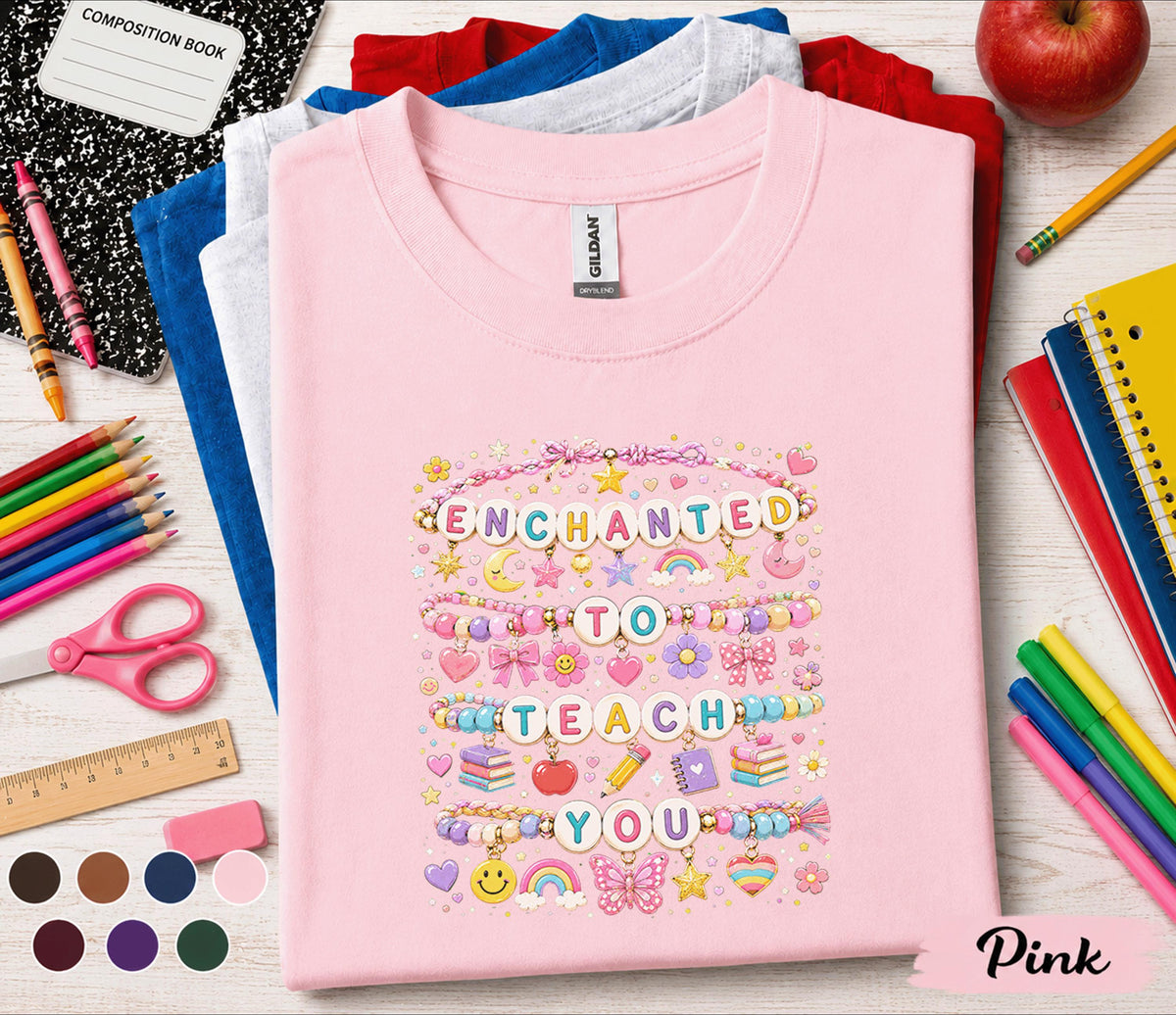 Enchanted to Teach You Shirt, Cute Teacher Shirt, Back to School Teacher Tee, First Day of School Outfit, Elementary Teacher Gift