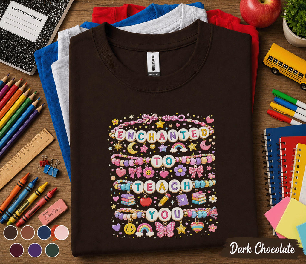 Enchanted to Teach You Shirt, Cute Teacher Shirt, Back to School Teacher Tee, First Day of School Outfit, Elementary Teacher Gift