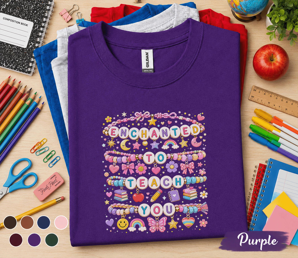 Enchanted to Teach You Shirt, Cute Teacher Shirt, Back to School Teacher Tee, First Day of School Outfit, Elementary Teacher Gift