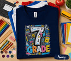 7th Grade Back to School Shirt, Seventh Grade Student Tee, First Day of 7th Grade Shirt, Middle School Outfit, Class Gift for Boys Girls