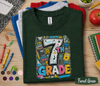 7th Grade Back to School Shirt, Seventh Grade Student Tee, First Day of 7th Grade Shirt, Middle School Outfit, Class Gift for Boys Girls