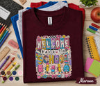 Welcome Back to School Shirt, Cute First Day of School Tee, Colorful School Supplies Shirt, Teacher Student Gift, Back to School Apparel