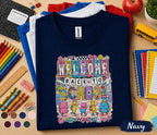 Welcome Back to School Shirt, Cute First Day of School Tee, Colorful School Supplies Shirt, Teacher Student Gift, Back to School Apparel