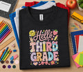 Hello Third Grade Shirt, 3rd Grade Back to School Tee