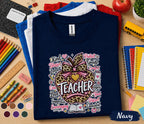 Teacher Apple Shirt, Back to School Teacher Tee, Leopard Apple Teacher Gift Shirt, Cute Teacher Appreciation Shirt, Classroom Educator
