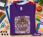 Teacher Apple Shirt, Back to School Teacher Tee, Leopard Apple Teacher Gift Shirt, Cute Teacher Appreciation Shirt, Classroom Educator