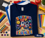 Blasting Off Into Kindergarten Shirt, Space Back to School Tee, First Day of Kindergarten Shirt, Rocket Astronaut School Gift Kids