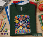 Blasting Off Into Kindergarten Shirt, Space Back to School Tee, First Day of Kindergarten Shirt, Rocket Astronaut School Gift Kids