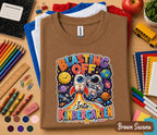 Blasting Off Into Kindergarten Shirt, Space Back to School Tee, First Day of Kindergarten Shirt, Rocket Astronaut School Gift Kids