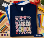 Welcome Back to School Shirt, Coquette Teacher Shirt, Cute Back to School Tee, First Day of School Outfit, Teacher Appreciation Gift Tee