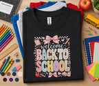 Welcome Back to School Shirt, Coquette Teacher Shirt