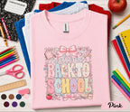Welcome Back to School Shirt, Coquette Teacher Shirt, Cute Back to School Tee, First Day of School Outfit, Teacher Appreciation Gift Tee