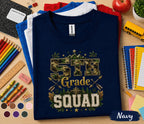 5th Grade Squad Shirt, Camo Back to School Tee, Adventure Fifth Grade Student Shirt, First Day of School Gift, Outdoor Woodland Kids Tee