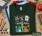 Nothing Beats 5th Grade Shirt, Rock Paper Scissors Back to School Tee, Funny First Day of Fifth Grade Student Gift, Cute School Outfit