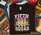 Fifth Grade Squad Shirt, 5th Grade Back to School Tee, Cute Pencil School Shirt, First Day of 5th Grade Shirt, Elementary Student Gift