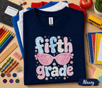 Fifth Grade Shirt, Fifth Grade Back to School Tee, Cute Fifth Grade Sunglasses Shirt, First Day of School Shirt, Floral Student Gift Tee