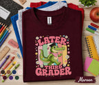 Later Third Grader Shirt, Cute Alligator Graduation Shirt, Last Day of 3rd Grade Tee, Retro School Shirt, Elementary Graduation Gift Kids
