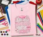 Little Miss 5th Grade Shirt 2026, First Day of School Shirt, Cute Fifth Grade Girl Tee, Back to School Outfit, Pink Graduation Cap Gift