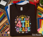 Next Stop 4th Grade Shirt, First Day of School Shirt, Fourth Grade Back to School Tee, Cute Retro Kids School Shirt, 4th Grade Student Gift
