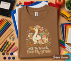 Off to Teach Fourth Grade Shirt, 4th Grade Teacher Shirt, Goose Teacher Tee, Back to School Teacher Gift, Elementary School Teacher Outfit
