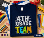 4th Grade Team Shirt, Fourth Grade Back to School Tee, First Day of School Shirt, Grade Level Student Shirt, Elementary School Kids Gift