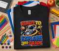 Ready to Explore 3rd Grade Shirt, Astronaut Back to School Tee