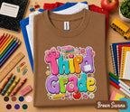 Third Grade Shirt, Cute Back to School Tee, First Day of 3rd Grade Shirt, Colorful School Student Tee, Third Grade Kids Gift Teacher