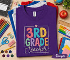 3rd Grade Teacher Shirt, Back to School Teacher Tee, Third Grade Teacher Gift, First Day of School Shirt, Elementary School Teacher Apparel