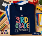 3rd Grade Teacher Shirt, Back to School Teacher Tee, Third Grade Teacher Gift, First Day of School Shirt, Elementary School Teacher Apparel