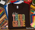 Oh Hey Third Grade Shirt, Retro Back to School Shirt for Kids, First Day of 3rd Grade Tee, Teacher School Outfit, Third Grade Student Gift