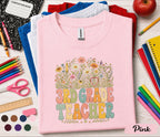 3rd Grade Teacher Shirt, Retro Floral Teacher Tee, Third Grade Teacher Wildflower Shirt, Back to School Teacher Gift Idea