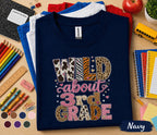 Wild About 3rd Grade Shirt, Leopard Back to School Tee, First Day of Third Grade Shirt, Cute Animal Print 3rd Grader Outfit