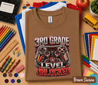 3rd Grade Level Unlocked Shirt, Gamer Back to School Tee, First Day of Third Grade Gaming Shirt, Video Game Controller Student Gift