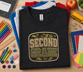 Second Grade Camo Shirt, Back to School Second Grade Tee