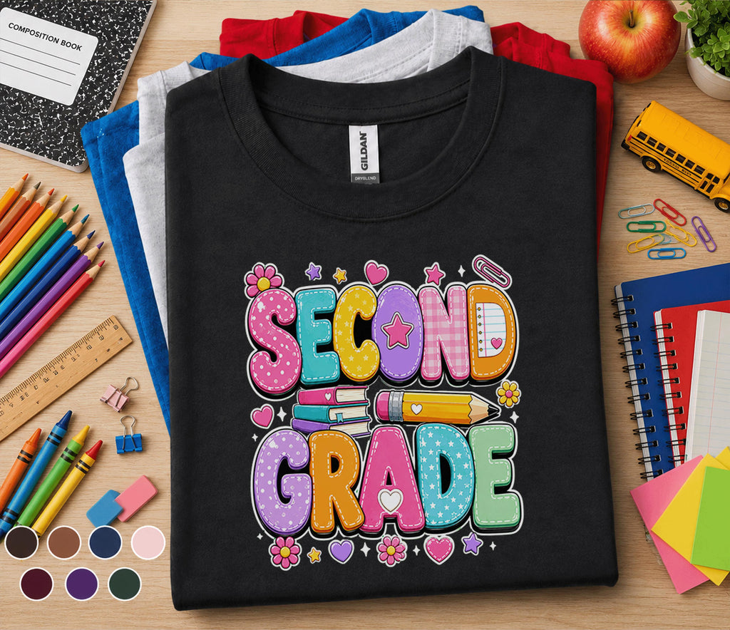 Second Grade Shirt, Teacher First Day of School Tee