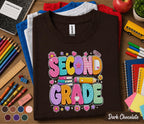 Second Grade Shirt, Teacher First Day of School Tee, 2nd Grade Student Shirt, Back to School Kids Outfit, Girls School Grade Shirt Gift