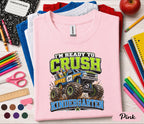 I'm Ready to Crush Kindergarten Shirt Monster Truck Back to School Tee First Day of Kindergarten Shirt Boys School Outfit Kids Gift