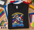 To Kindergarten and Beyond Shirt, Astronaut Back to School Tee
