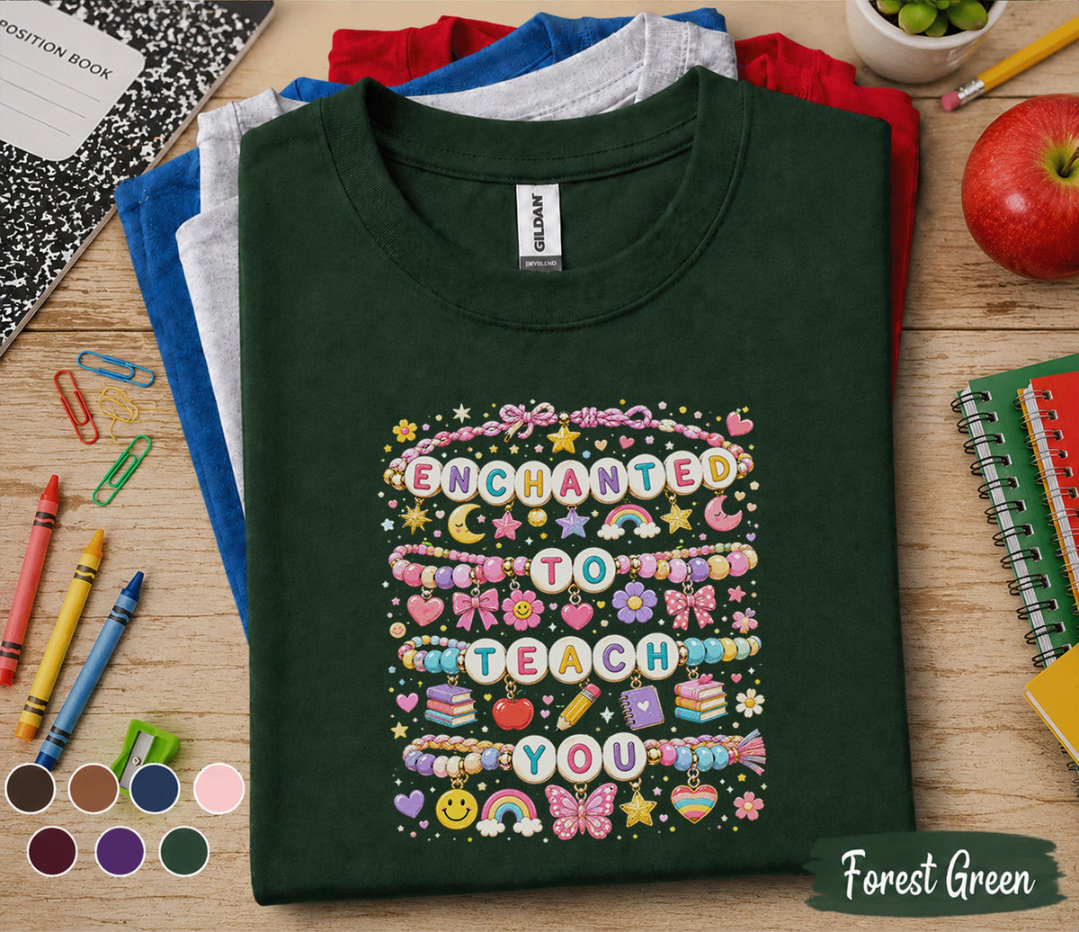 Enchanted to Teach You Shirt, Cute Teacher Shirt, Back to School Teacher Tee, First Day of School Outfit, Elementary Teacher Gift