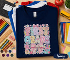1st Grade Shirt, Cute First Grade Bow Shirt, First Day of School Tee for Girls, Back to School Shirt, Floral First Grade Outfit Gift Teacher