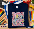 Hello First Grade Shirt, First Day of School Coquette Bow Tee, Cute First Grade Student Shirt, Back to School Floral Girl Outfit