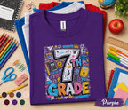 7th Grade Back to School Shirt, Seventh Grade Student Tee, First Day of 7th Grade Shirt, Middle School Outfit, Class Gift for Boys Girls