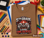 5th Grade Level Unlocked Gamer Shirt, First Day of School Gaming Tee, Fifth Grade Back to School Shirt, Video Game Student Gift Boys Girls